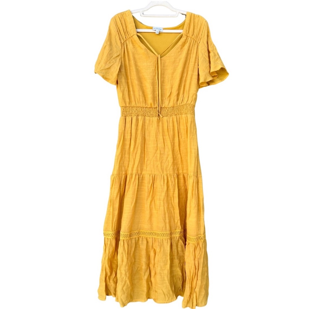 Luxology Mustard Maxi Dress